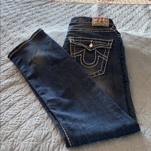 TRUE RELIGION Jeans Joey T with Crystal Buttons 27